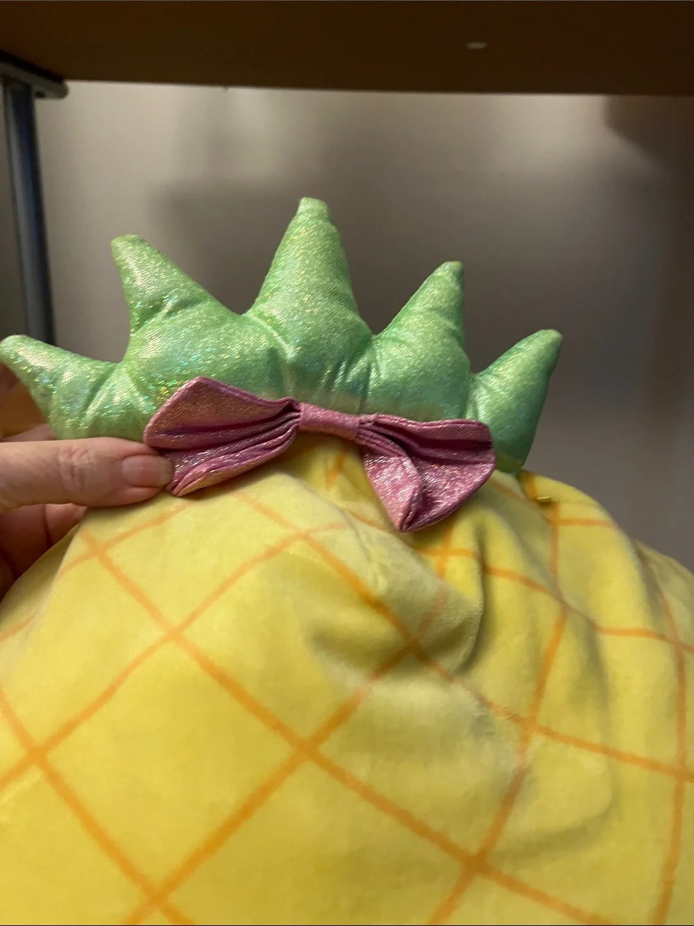 Squishmallows Large Maui Pineapple Plush Pillow - Yellow & Green 18” x 20”